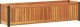vidaXL Donica ogrodowa, 110x30x27,5 cm, lite drewno akacjowe i stal 1