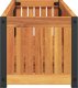 vidaXL Donica ogrodowa, 110x30x27,5 cm, lite drewno akacjowe i stal 4