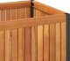 vidaXL Donica ogrodowa, 110x30x27,5 cm, lite drewno akacjowe i stal 7
