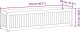 vidaXL Donica ogrodowa, 110x30x27,5 cm, lite drewno akacjowe i stal 8