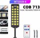 Tech-Led Latarnia lampa solarna 713 cob 950W czujnik ruchu, pilot i mocowanie Latarnia lampa solarna 713 cob 950W czujnik ruchu, pilot i mocowanie 6