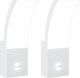 Kinkiet vidaXL Zewnętrzne kinkiety LED z czujnikami, 2 szt., białe, aluminium 2