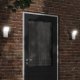 Kinkiet vidaXL Kinkiety zewnętrzne LED, 2 szt., białe, odlewane aluminium 1