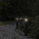 vidaXL Lampa ogrodowa na słupku, z czujnikiem, czarna, 60 cm, stal 3