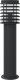 vidaXL Lampa ogrodowa na słupku, z czujnikiem, czarna, 60 cm, stal 6