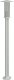 vidaXL Lampy ogrodowe na słupku, 3 szt., srebrne, 100 cm, stal 3