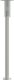 vidaXL Lampy ogrodowe na słupku, 3 szt., srebrne, 100 cm, stal 5