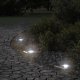 vidaXL Lampy najazdowe, kwadratowe, czarne, 10,5x10,5 cm, aluminium 1