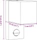 Kinkiet vidaXL Zewnętrzny kinkiet z czujnikiem, czarny, odlewane aluminium 7