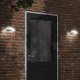 Kinkiet vidaXL Kinkiety zewnętrzne LED, 2 szt., czarne, odlewane aluminium 1