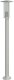 vidaXL Lampa ogrodowa na słupku, srebrna, 100 cm, stal nierdzewna 5