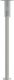 vidaXL Lampa ogrodowa na słupku, srebrna, 100 cm, stal nierdzewna 6