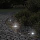 vidaXL Lampy najazdowe, okrągłe, czarne, 10,5x10,5 cm, aluminium 1
