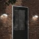 Kinkiet vidaXL Zewnętrzne kinkiety LED z czujnikami, 2 szt., czarne, aluminium 1
