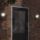 Kinkiet vidaXL Zewnętrzny kinkiet LED z czujnikiem, czarny, odlewane aluminium 1