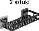 ATL DA264 2x półka łazienkowa pod prysznic    czarna 3