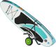 Tectake Wózek transportowy do desek surfingowych WaveWheel, składany, na 2 deski - czarny/zielony 1