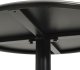 vidaXL Stolik ogrodowy, okrągły, czarny, 50x72 cm, stalowy 5