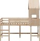 vidaXL Łóżko na antresoli, z drabiną i dachem, 90x190 cm, sosna 4