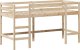 vidaXL Łóżko na antresoli, z drabiną i dachem, 90x190 cm, sosna 5