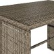 vidaXL 3-cz. zestaw mebli ogrodowych z poduszkami, szary rattan PE 10
