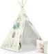 Ricokids Namiot tipi dla dzieci, Nukido, 114x114x165 cm, beżowy 14