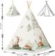 Ricokids Namiot tipi dla dzieci, Nukido, 114x114x165 cm, beżowy 6
