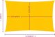 vidaXL Żagiel przeciwsłoneczny, 160 g/m, żółty, 2x3,5 m, HDPE 6