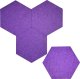 Iteams4Now Panele ścienne filcowe 3d heksagon zagłówek samoprzylepne akustyczne soft 3