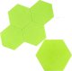 Iteams4Now Panele ścienne filcowe 3d heksagon zagłówek samoprzylepne akustyczne soft 3