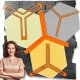 Iteams4Now Dystans do paneli ściennych 3d heksagon filcowe akustyczne soft 1