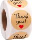 Iteams4Now Naklejki etykiety thank you 1000 szt ozdobne dekoracyjne okrągłe dziękuję 2