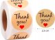 Iteams4Now Naklejki etykiety thank you 1000 szt ozdobne dekoracyjne okrągłe dziękuję 3