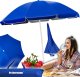 Heckermann Parasol plażowy ogrodowy na plaże turystyczny składany Heckermann 1,8m 1