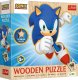 Trefl Puzzle drewniane Radosny Sonic 50 elementów (20284) 1