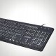 Klawiatura Perixx PERIBOARD-317, DE, illuminated keyboard, USB wired, large block letters, black (układ niemiecki) 7