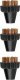 Polti | 3 Small Brass Bristles Brushes Kit | PAEU0297 Vaporetto Lecoaspira Unico 1