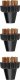 Polti | 3 Small Brass Bristles Brushes Kit | PAEU0297 Vaporetto Lecoaspira Unico 1
