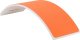 KiddyMoon KiddyMoon Deska balansująca BB-002 white/orange felt 83x29,5x1,7 Zabawka sportowa 2