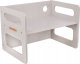 KiddyMoon Stolik + krzesło TC-001 MDF grey 61x44x44/30x30x30 Mebel zestaw mebelków 5