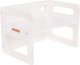 KiddyMoon Stolik + krzesło TC-001 MDF white 61x44x44/30x30x30 Mebel zestaw mebelków 6