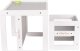 KiddyMoon Stolik + krzesło TC-002 white/grey 61x44x44/30x30x30 Mebel zestaw mebelków 1