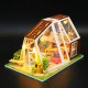 Nice Idea Składany Drewniany Model LED Peter's Dream Hut 3