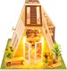 Nice Idea Składany Drewniany Model LED Peter's Dream Hut 7