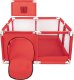 Selonis Selonis Boisko KK-100X z piłeczkami 6cm czerwony: czarny-biały-niebieski-czerwony-żółty-turkus 125x125x105/100piłek Zabawka kojec 4