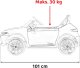 Mercedes Mercedes Benz AMG EQA dla dzieci Biały + Pilot + 5-punktowe pasy + EVA + Wyświetlacz MP3 + LED 18