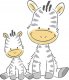 Maltex Maltex baby, paminkštinta klozeto sėdynė, Zebra , pilka / balta gumytė, 6181_90 1