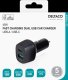 Ładowarka Deltaco USB automobilinis kroviklis 1x USB-A 18 W, 1x USB-C PD 45 W, viso 63 W / USBC-CAR123 3