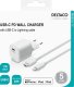 Kabel zasilający Deltaco USB sieninis įkroviklis, USB-C, PD 20 W, 1 m C - „Lightning“ USBC-AC141 5