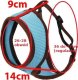 Kerbl Szelki z lamówką + smycz 120cm dla kota Niebieskie 3